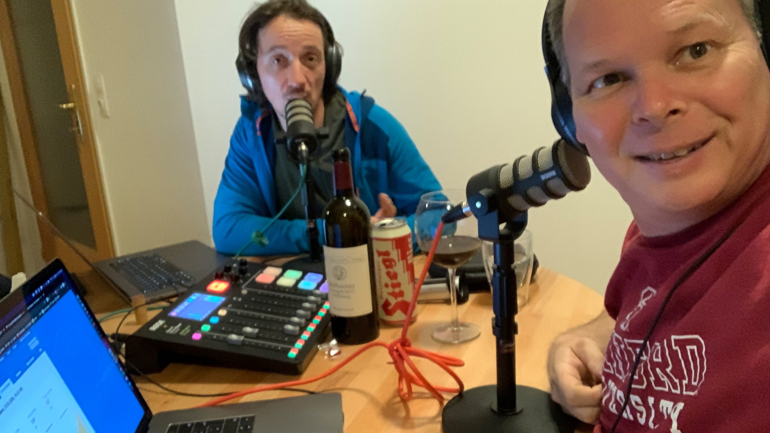 Daniel und Georg beim Podcasten